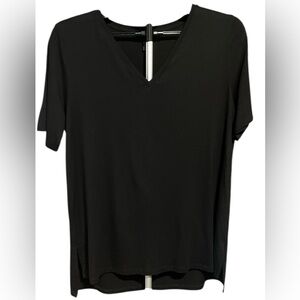 Eileen Fisher Classic Black V-Neck Tee